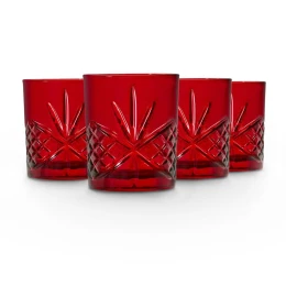 Set 4 cốc pha lê Dublin đỏ 325ml - 25663