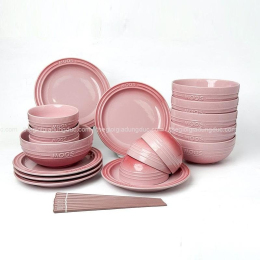 Set 6 bát ăn cơm Moos 12cm màu hồng