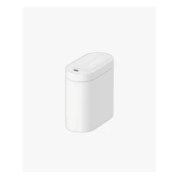 Thùng rác cảm biến Elpheco mở hai cánh oval 9L - Màu trắng - ELPH6731