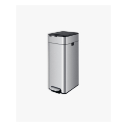 Thùng rác inox đạp chân Elpheco mở hai cánh, có lõi 25L - ELPH3712