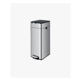 Thùng rác inox đạp chân Elpheco mở hai cánh, có lõi 25L - ELPH3712