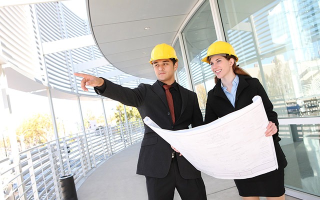 Business Team At Office Construction Site